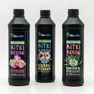 Çiçek açtıran çiçekli bitkiler için sıvı gübre 400 ml Biogeko