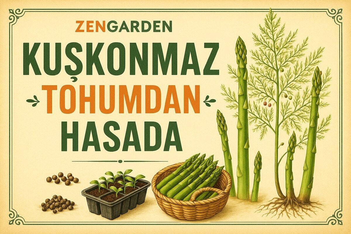 Kuşkonmaz Tohumu Nasıl Ekilir? Çimlendirme, Fide ve Hasat Rehberi
