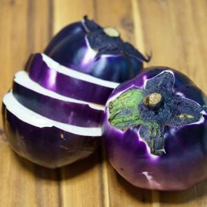 Violetta di Firenze Patlıcan Tohumu – İtalyan Atalık Mor-Beyaz Patlıcan