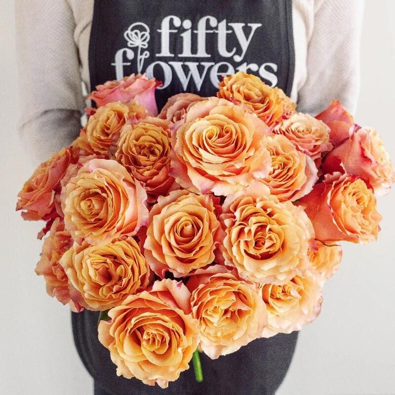 Orange Pompon® Kordes Gül Fidanı | Turuncu Pompon Çiçekli Yediveren Gül