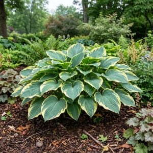 Wide brim hosta süpürge çiçeği saksıda