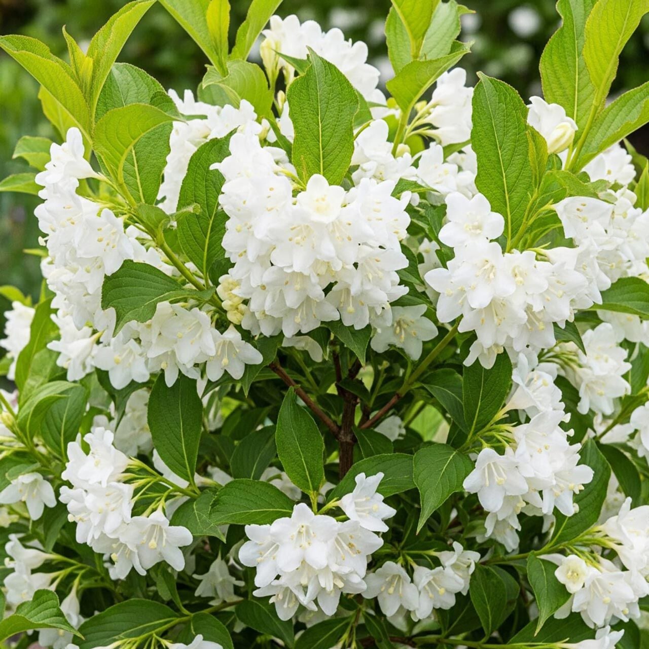 Bristol Snowflake Gelin Tacı saksıda yetişmiş weigela