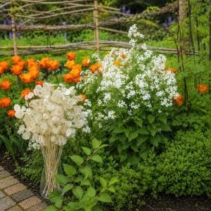 Lunaria annua Alba Beyaz Sedef Çiçeği tohumu