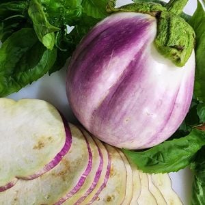 Rosa bianca alaca patlıcan tohumu atalık italyan