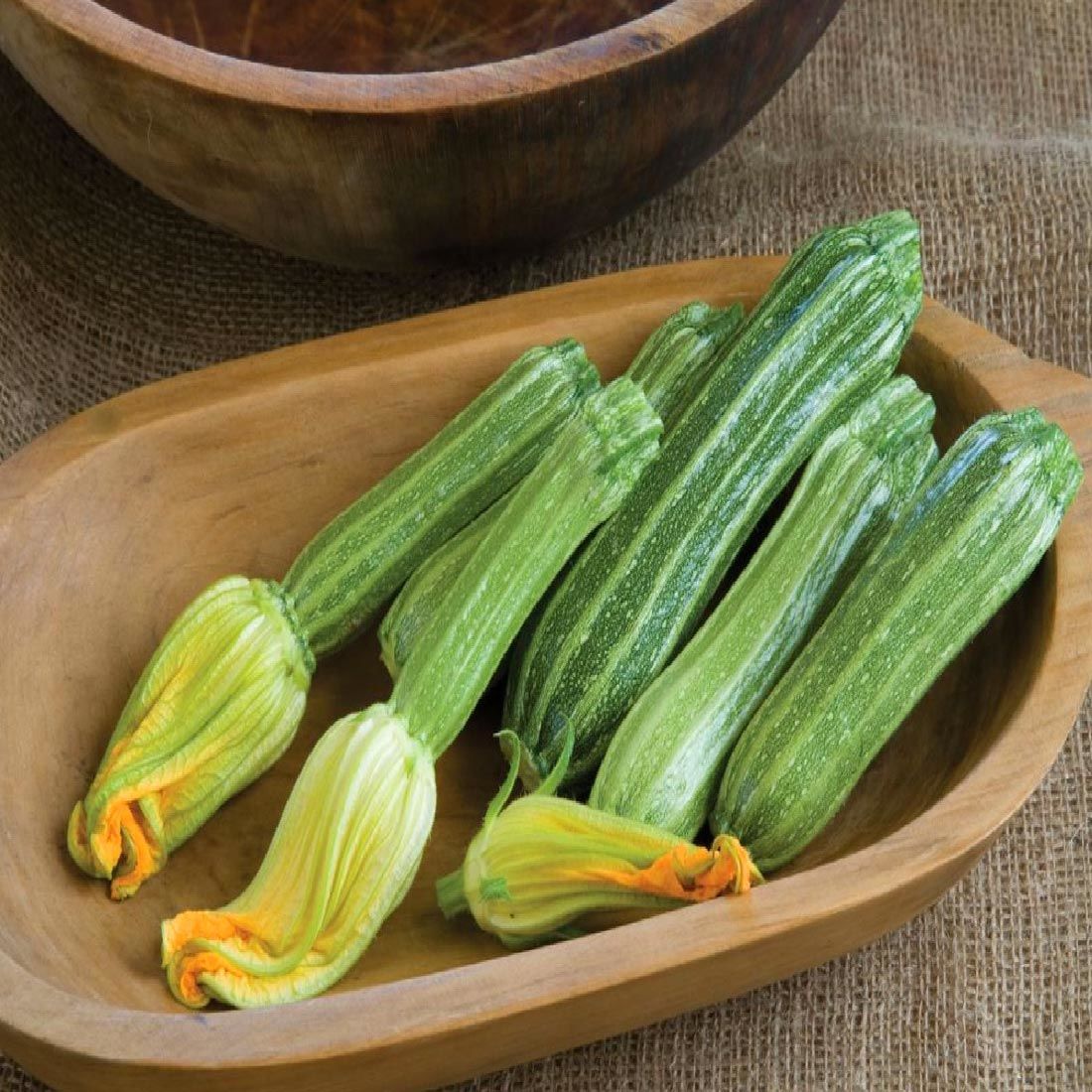 Costata romanesco kabak tohumu geleneksel italyan kabağı