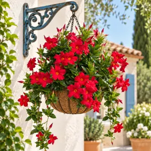 Kırmızı mandevilla sarmaşık sundaville