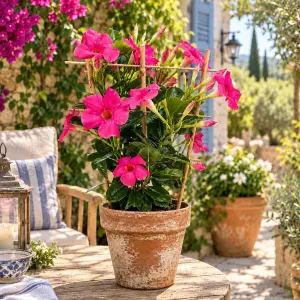 Pembe mandevilla sarmaşık sundaville