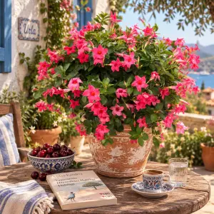 Pembe mandevilla sarmaşık sundaville