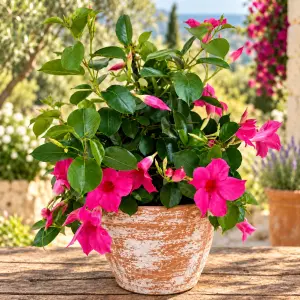 Pembe mandevilla sarmaşık sundaville