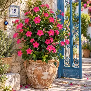 Pembe mandevilla sarmaşık sundaville