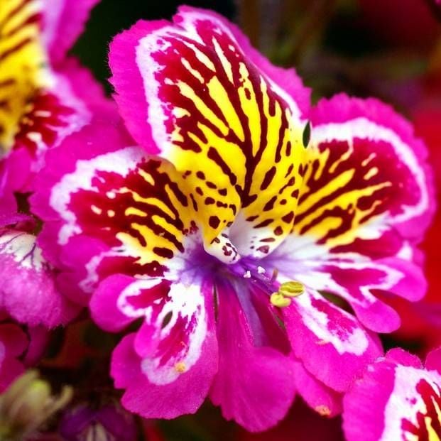 Kelebek orkidesi tohumu schizanthus karışımı çiçek tohumu