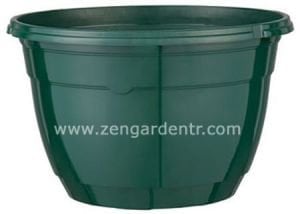 Askı sepet saksı makrome teku sarkan renkli 5 lt 25 cm MAL25 yeşil
