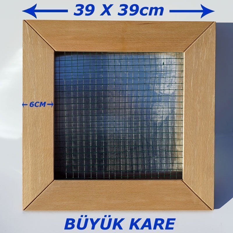 Ahşap çerçeveli duvar saksı sukulent için yaşayan tablo saksı Büyük Kare