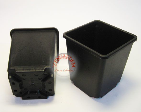 9 cm kare üretim saksısı yüksek kalite 5 adet