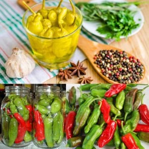 Pepperoncini acı biber tohumu geleneksel italyan