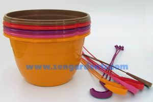 Askı sepet saksı makrome teku sarkan renkli 5 lt 25 cm MAL25