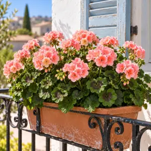 Açık somon sardunya fidesi pelargonium light salmon