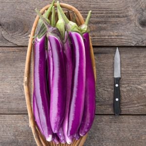 Pembe patlıcan tohumu atalık eggplant ping tung