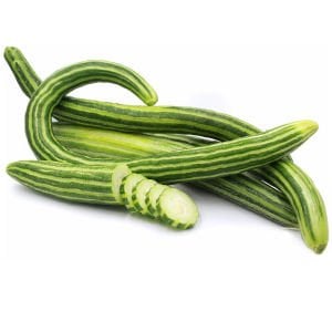 Geleneksel acur tohumu çizgili painted serpent melon