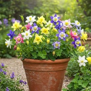 Haseki küpesi tohumu aquilegia x hybrida mckana giants mix columbine