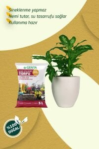Genel kullanım torfu genta humus katkılı bitki toprağı 5 litre