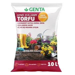 Genel kullanım torfu genta humus katkılı bitki toprağı 10 litre
