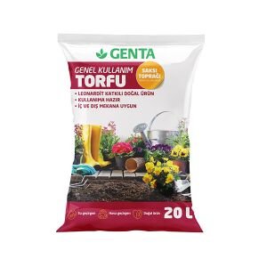 Genel kullanım torfu genta humus katkılı bitki toprağı 20 litre