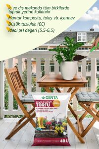Genel kullanım torfu genta humus katkılı bitki toprağı 40 litre