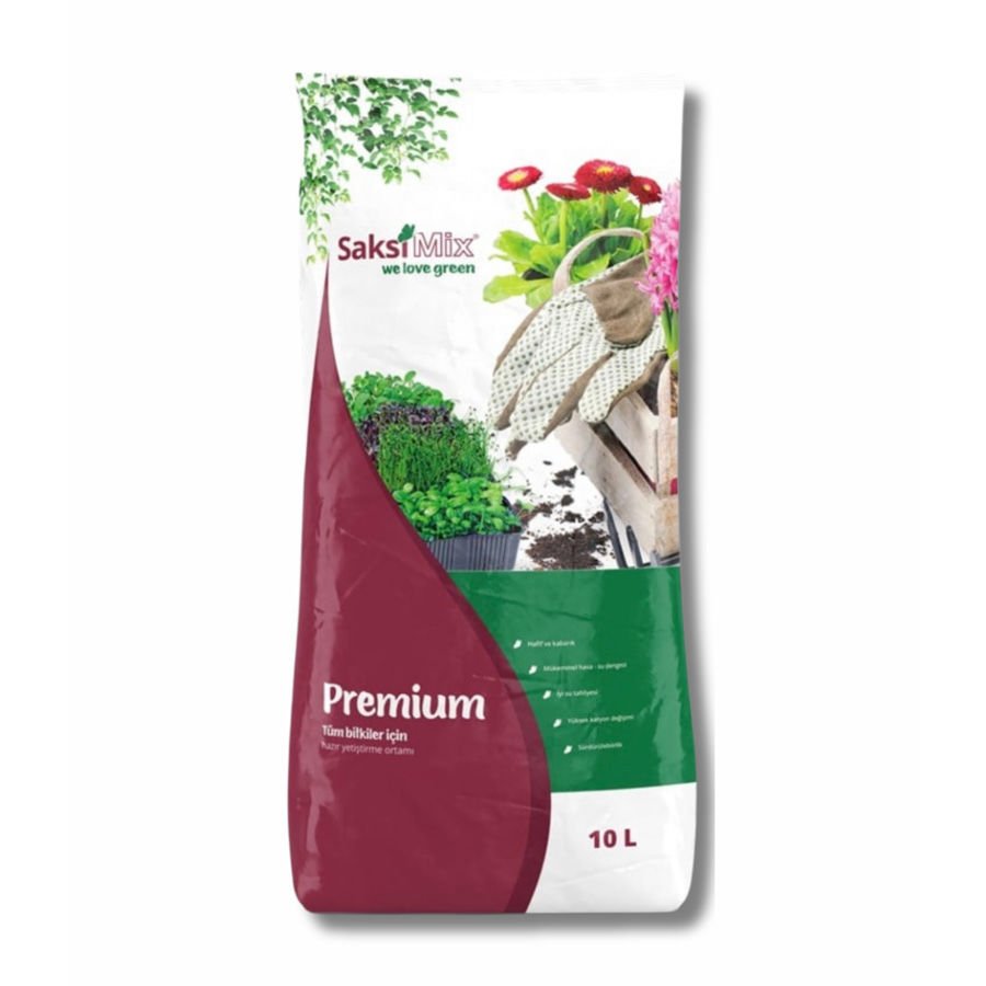 Premium gübreli saksı toprağı substrat 10 litre