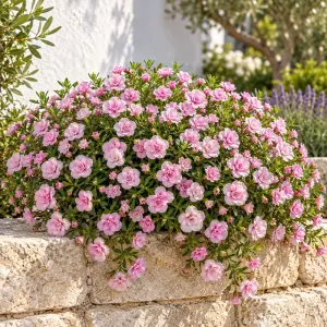Katlı pembe calibrachoa fidesi sarkan double pink