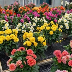 Yıldız çiçeği fidesi dalya dahlia XL lubega power yellow