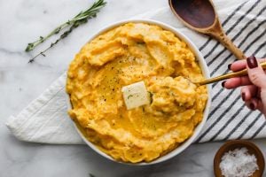 Patates püresi kışlık kabak tohumu mashed patato