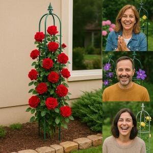 Sarıcı bitkiler için tırmanma destek kulesi Clematis obelisk 160 cm.