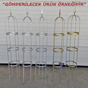 Sarıcı bitkiler için tırmanma destek kulesi Clematis obelisk 210 cm.