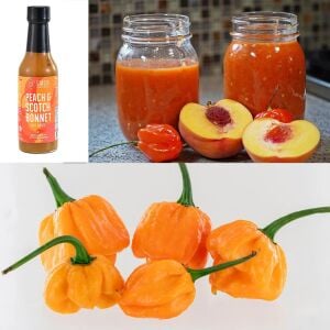 Şeftali şapka biberi tohumu Peach Scotch Bonnet pepper seed